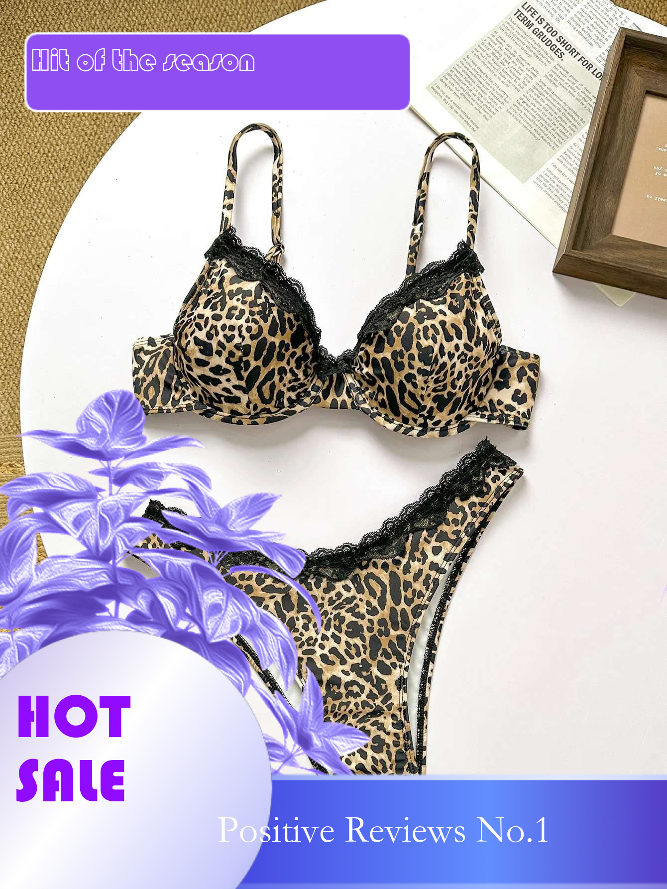 Dongdumaoyi Sexy Black Leopard Print Bikini Set Women Lace Ruffles Patchwork Push Up Underwire Swimsuit Bathing Suit Thong Swimwear