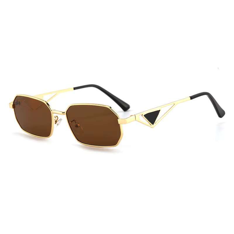 Custom Fashion Metal Lunettes Uv400 Shades Glasses Triangle Leg Sunglasses