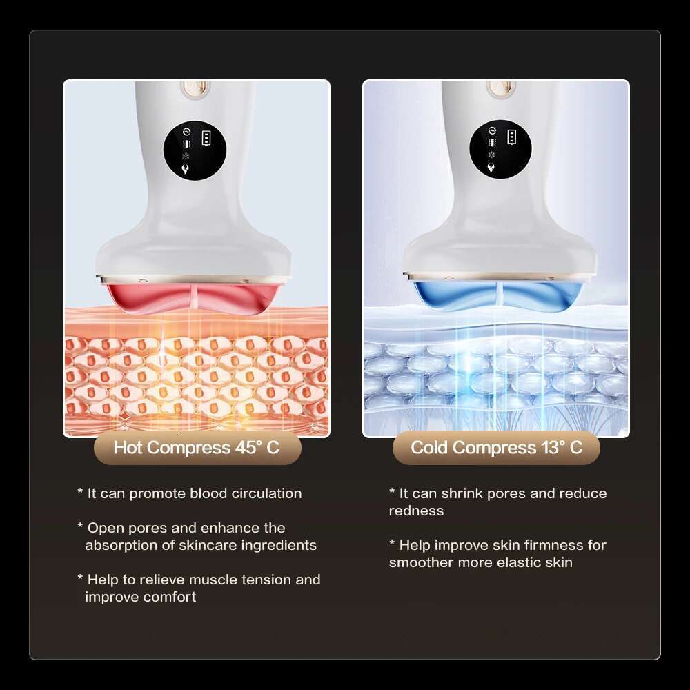 Electric And Beauty 7 Color Light Facial Sculptor Heating Cold Compress Microcurrent Neck Face Lifting Device