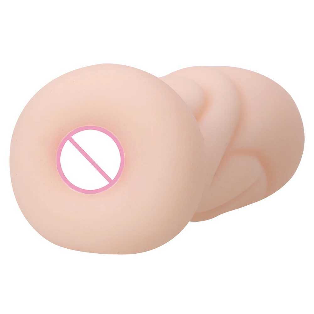 11cm Silicone Male Masturbator Artificial Oral Anal Vaginal for Male 18 Penis Pump Glans Suction Cup Real Cat Sex Toy Sex ProductsXJ250408
