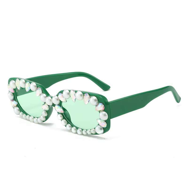 Gift Kids Sunglasses Girls Cute Frame Cartoon UV Sunglasses Boys Girls Toddler Sunglasses for Ages 3-6 Colorful Fashionable Plastics Dia Pearl Sunglas