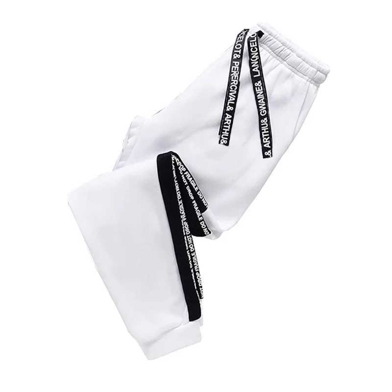 Mens hooded sportswear casual sports top autumn black and white simple zipper jogging pants street sportswear clothing W250408
