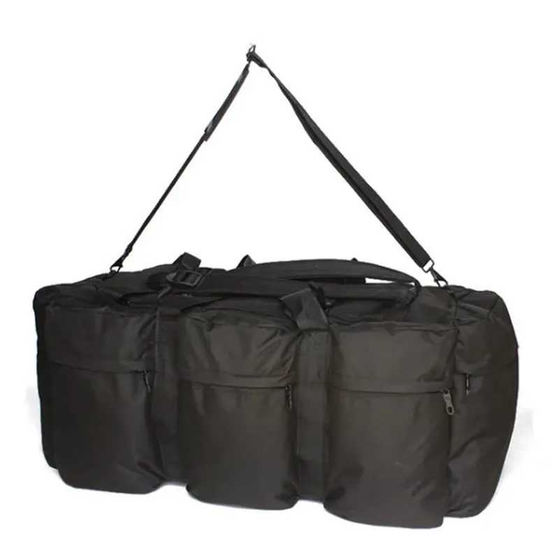 Large Shoulder Super Capacity 100L Luggage Bag Waterproof Travel Bags Backpack Outdoor Camping Tent BagC250407