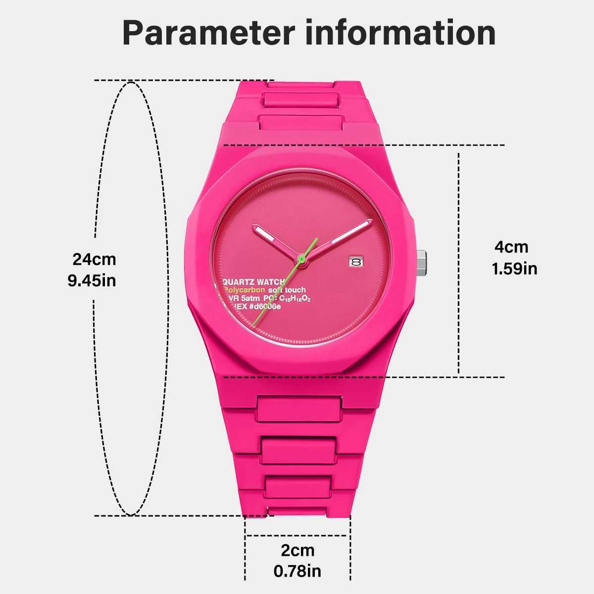SHUAIKE 1142-10 Womens Dopamine Candy Color Waterproof Quartz Watch Fashionable and Innovative Couple Style Student Watch Y250407