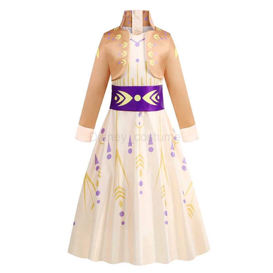Disney Anna costume girl summer costume Halloween birthday party dress up princess costume girl X250408