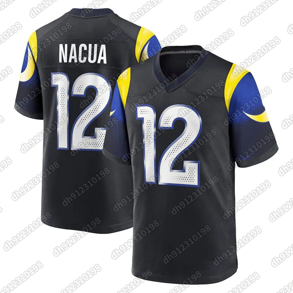 2025 Custom Jersey Matthew Stafford Kyren Williams Aaron Donald Puka Nacua Adams Rozeboom Jaylen McCollough 9Stafford Men's, women's, and ch