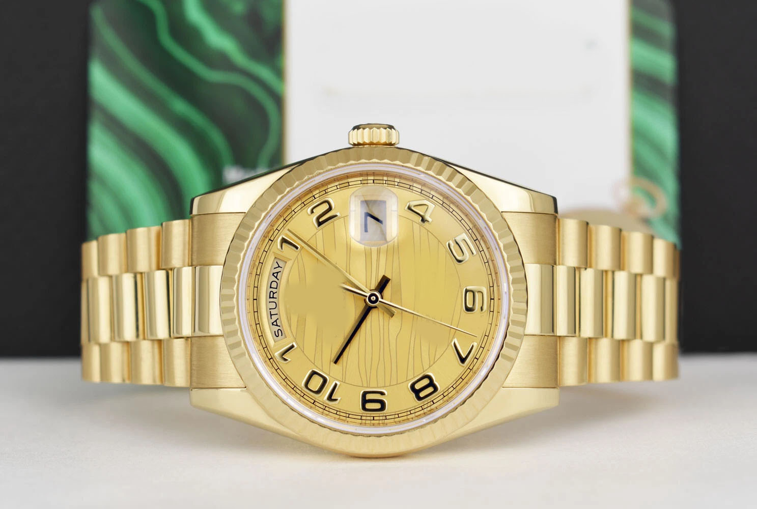 Top-quality V5 18kt Champagne Wave Dial 118238 Sapphire waterproofing Automatic movement Super Power Reserve Wristwatches