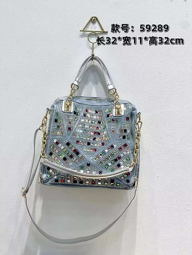 Women's Denim Bag Crossbody Shoulder Wallet Large Capacity Dia Vintage Blue Jean Purse And Handbags