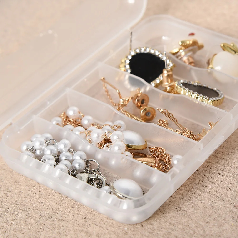 30pcs/pack Small Plastic Transparent Storage Box for Jewelry Container Case Home DIY Beads Crafts Package Clear Cases Boxes 250407