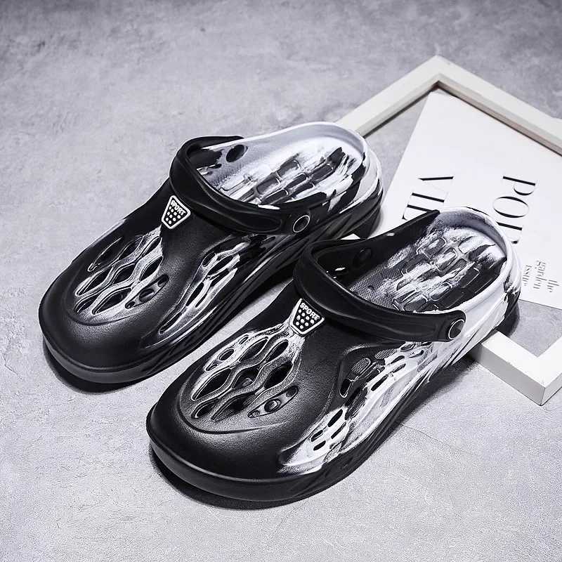 New Arrival Mens summer shoes mens hole sandals hollow breathable flip sandals fashionable beach slippers T250407