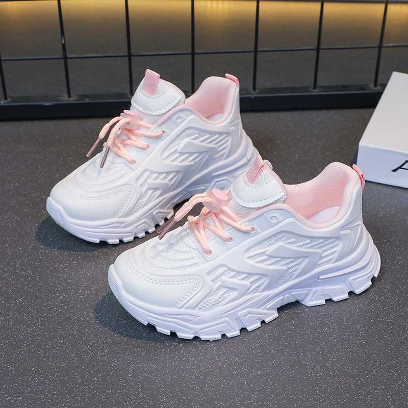 Air Mesh childrens shoes fashionable rainbow sole running shoes girls sports jogging training shoes boys casual walking shoes W250407