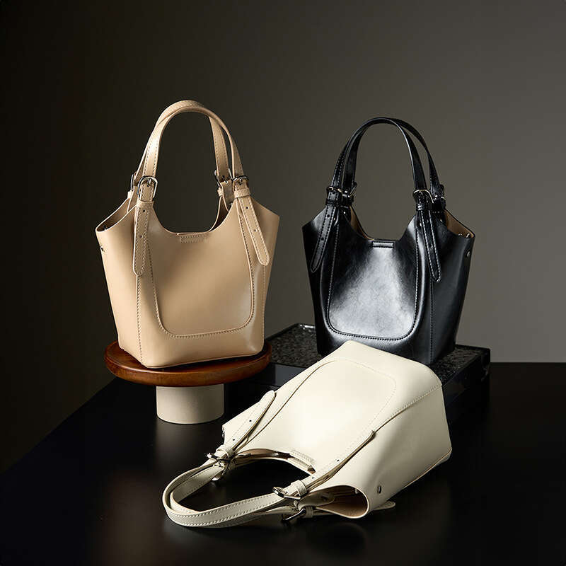 Bag For Women In Spring And Summer 2025, Niche Lake Green Hand-Held Crossbody Baozi Mother Bag, Cowhide Commuting Vegetable Basket Bag