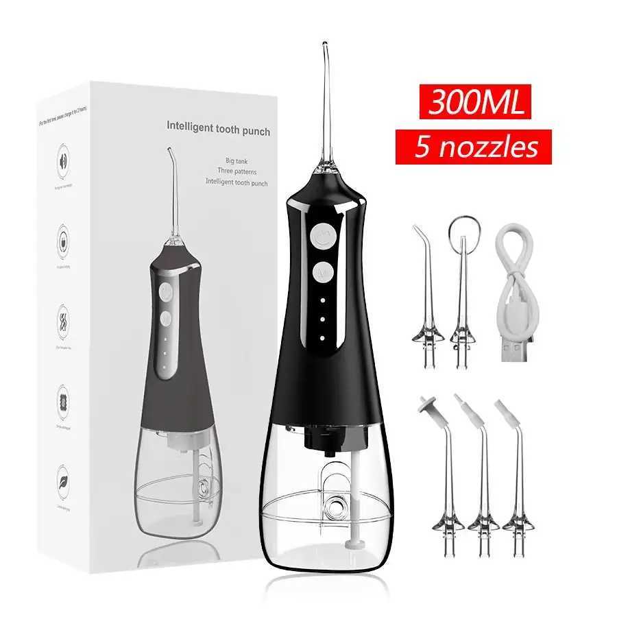 Portable oral irrigator used for teeth sink teeth sink nozzle tool picking and cleaning teeth 5 nozzles oral cleaning machine M250408