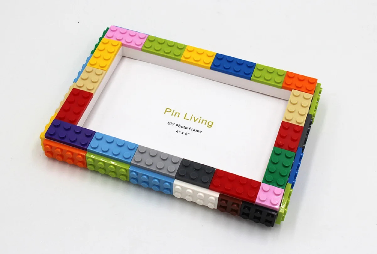 DIY Clourlful Building Block Picture Frames Po Frame Building Block Sets Creative Bricks Picture Frames Educational Gifts 250408