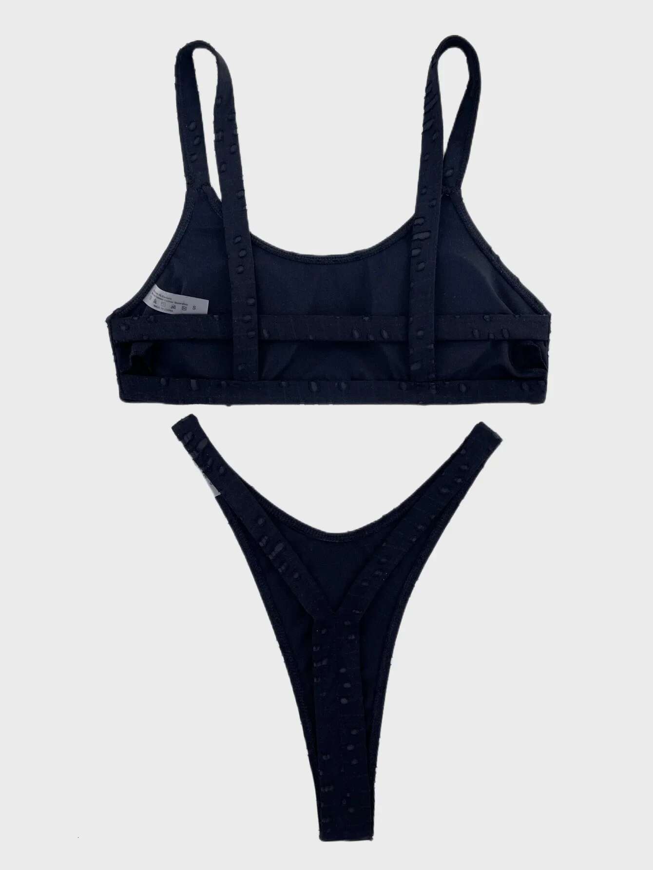 Dongdumaoyi Orange Swimsuit Bikini Set Women Sexy Solid Black White Hollow Out Backless Thong Swimwear Beach Bathing Suit Micro Bikinis