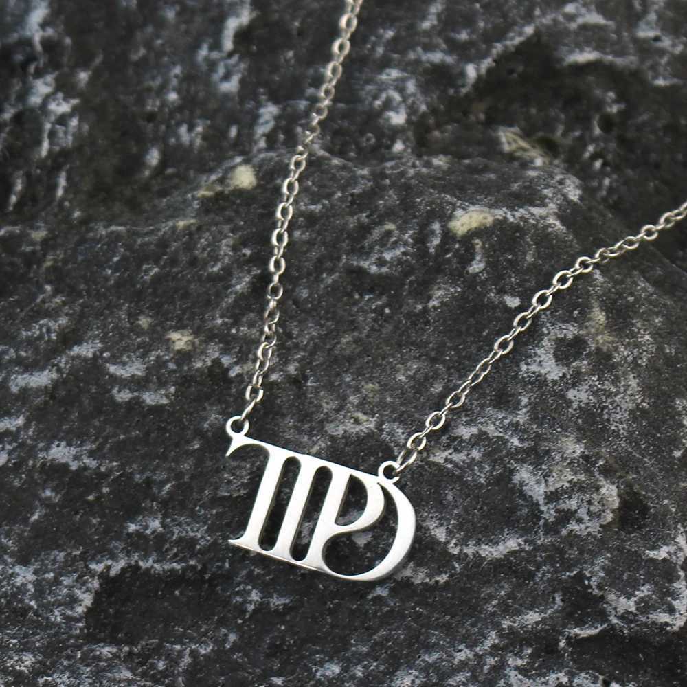 Famous Singer Taylor TTPD The Tortured Poets Department Necklace Stainless Steel Gold Silver Color Jewelry Gift for Swiftie FansC250407