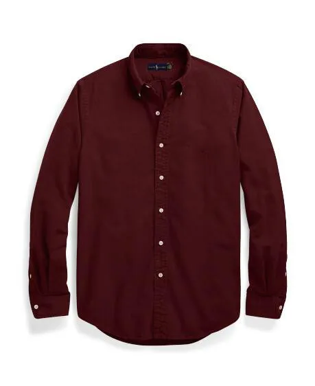 Designer Polo Shirt For Mens Shirt Business Suit Social Slim Long Sleeve Button Up Tops Embroidery Horse Shirts