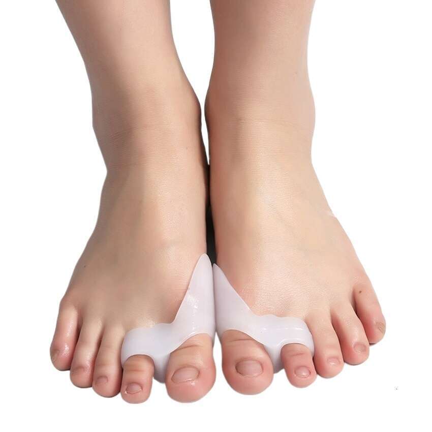 Silicone Toe Separator Bunion Splint Hallux Orthosis Correction Overlapping Spreader Foot Protector Inserts Toe Care Separador De Dedos De Silicona Wh