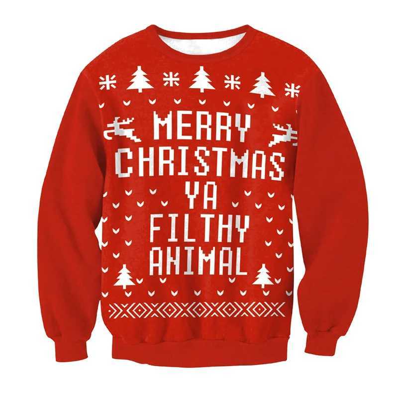 3D Printed Cute Reindr Snowman Graphic Men Long Slve Sweatshirts Casual Autumn Ugly Christmas Jumper Pullovers Polyester Tops S251110