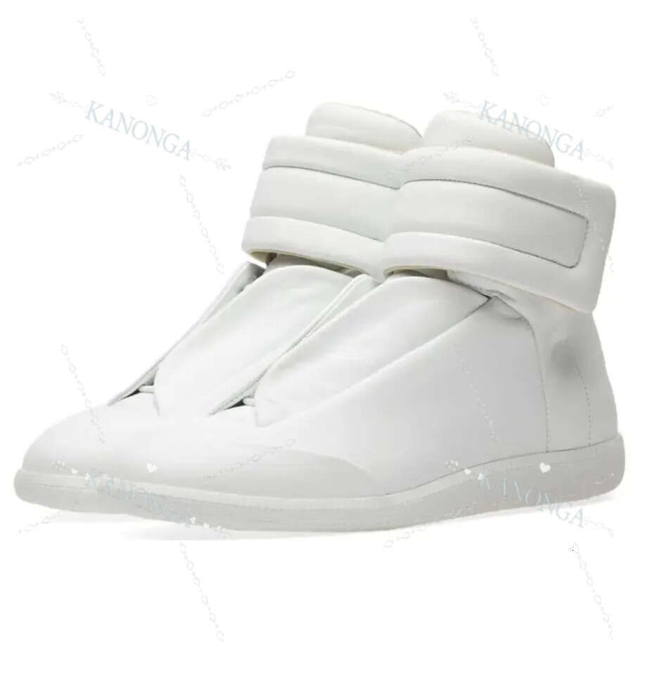 50 Off Brand Mm22 Maison Future High Top Sneakers Shoes Front Touchstrap Fastening Leather Round Toe Party Dress Technical Casual Walking