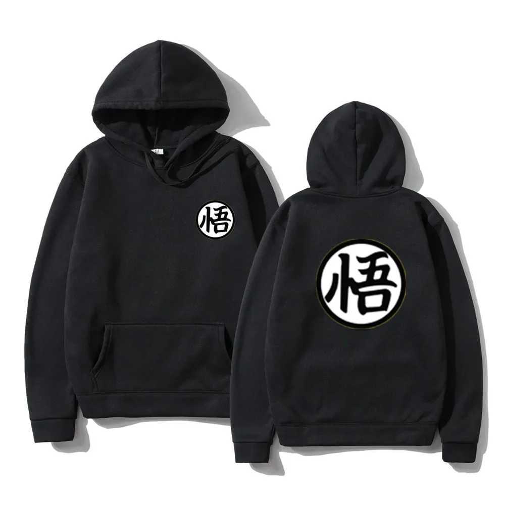 New Japanese Anime Mens Hoodie Sweatshirt Multi Color Cute Cartoon Goku Printed Harajuku Hoodie Sweatshirt Poleron Hombre W250408
