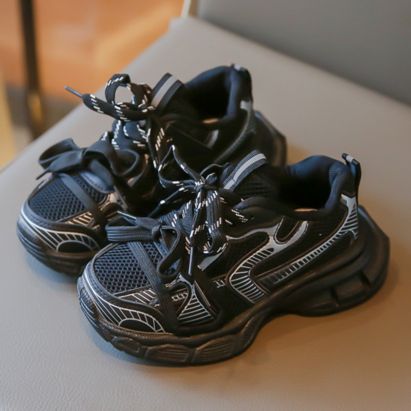 Children's Casual Shoes Spring AutumnToddler Sports Shoes for Boy Fashion Soft Kids Students Sneakers Girls School Mesh Trainers Size 26 - 37 K06