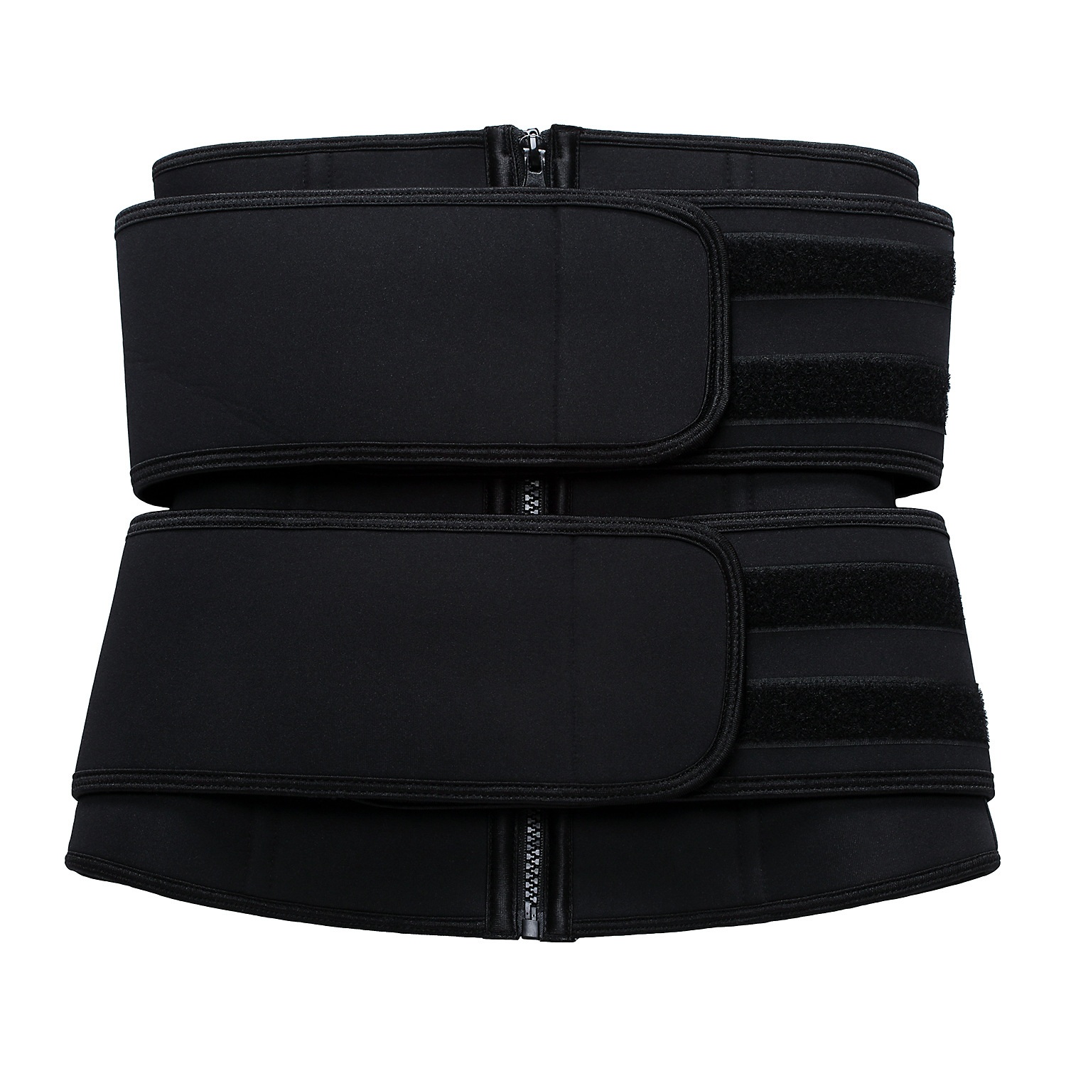 Waist Trimmer Tummy Control Belt Neoprene Fabric Waist Trainer Double Straps Corset Cincher Fitness Workout Sauna Sweat Band Girdle Shapewear