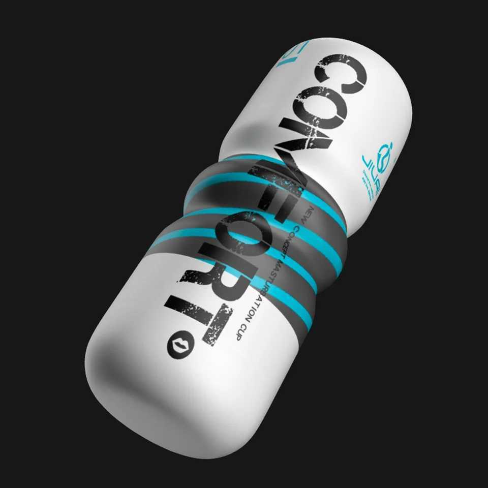 Jiajia Manual Male Masturbator Soft Rubber Climate Airplane Cup Anal Vaginal Oral Sucking Penis Adult Sex Toy 18+W250408