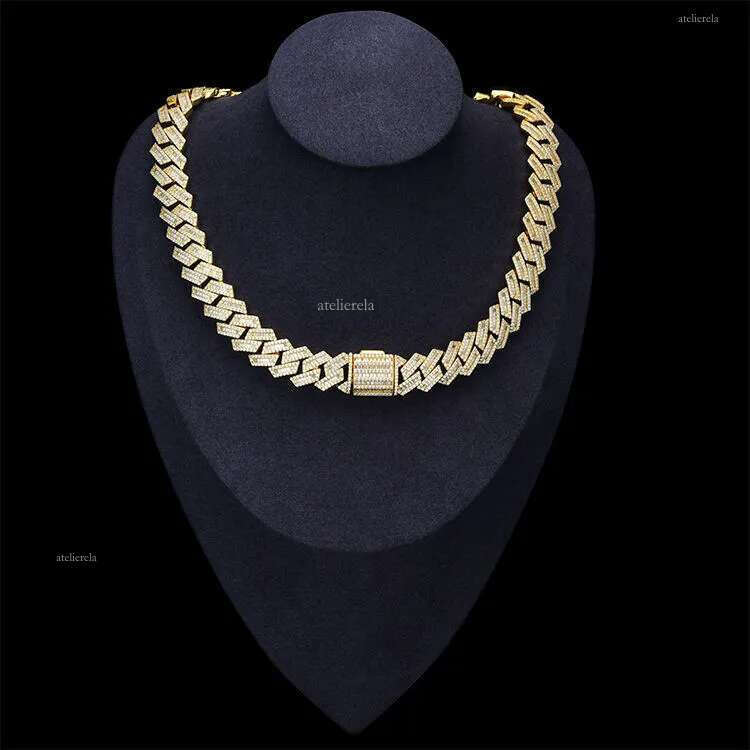 12mm Sier Hip Hop Vvs Dia Moissanite Baguette Cuban k Chain