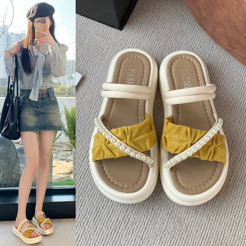 2025 New Yueting Summer New Shoes Fashion Versatile Designer Women's Slippers Sandals Single Shoes Double Wear Trendy Sandals1