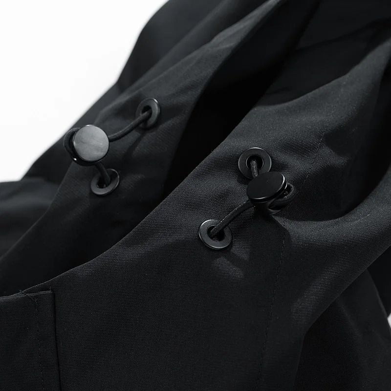 Spring mens casual jacket Korean fashion outdoor waterproof hooded windproof loose Plus size 5XL 6XL 7XL 8XL 250407