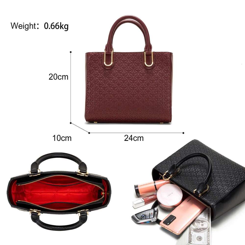 CHCH Women's Handbag Brand Cow Leather Commuter Business Shoulder Gift Adjustable Crossbody Bag