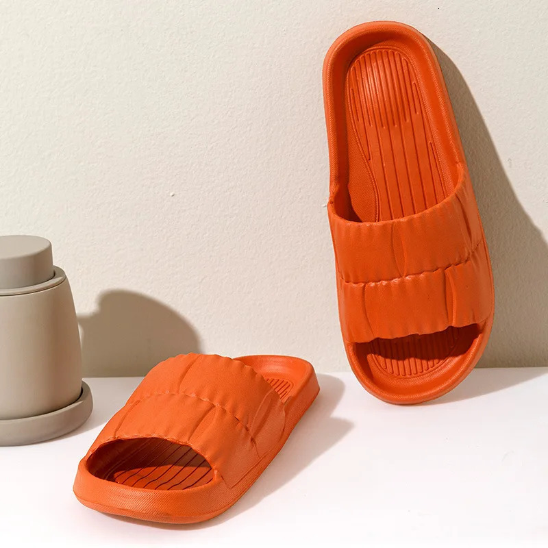 Men Women Soft Sole Cloud Slippers Thick Platform Indoor Outdoor Beach Sandals Summer EVA Non Slip Flip Flops 250408