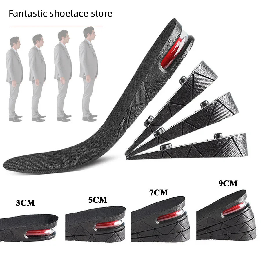 Height Increase Insole Invisible Heightening Template Air Cushion Shoe Inserts Variable Height Insoles Adjustable Cut Foot Pad 250408