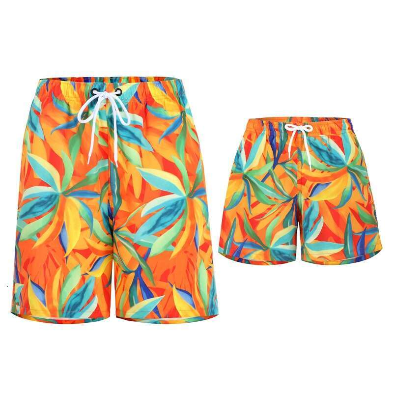 Hi Fish Full Home Sunscreen Beach Parent Child Mother and Daughter Swimsuit Wholesale 2025 New Casual Versatile Fashion Clothing
