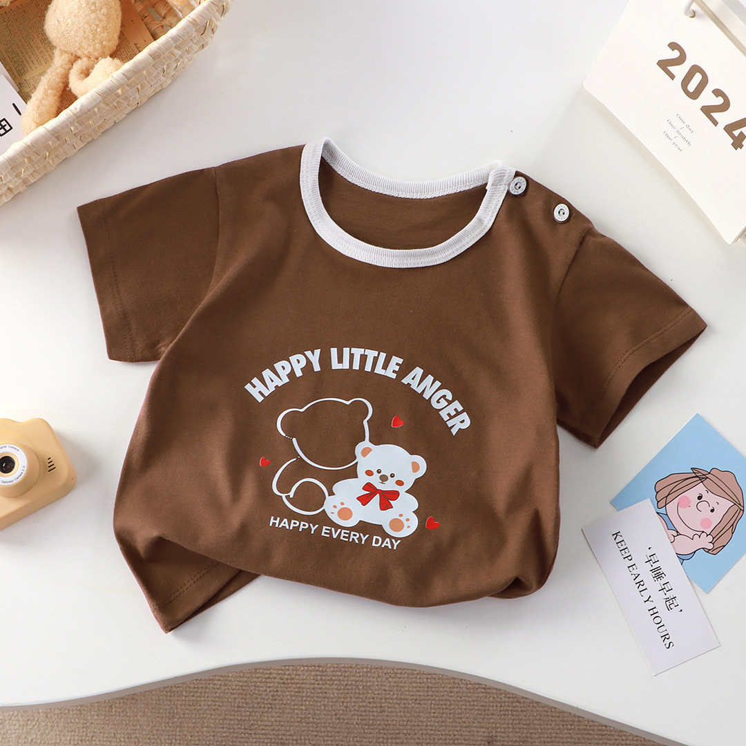 Ddmyshoesvip New T Shirt Pure Cotton Girls Short Summer A Class Half Sleeved Baby Sweat Absorbing Children S Clothing