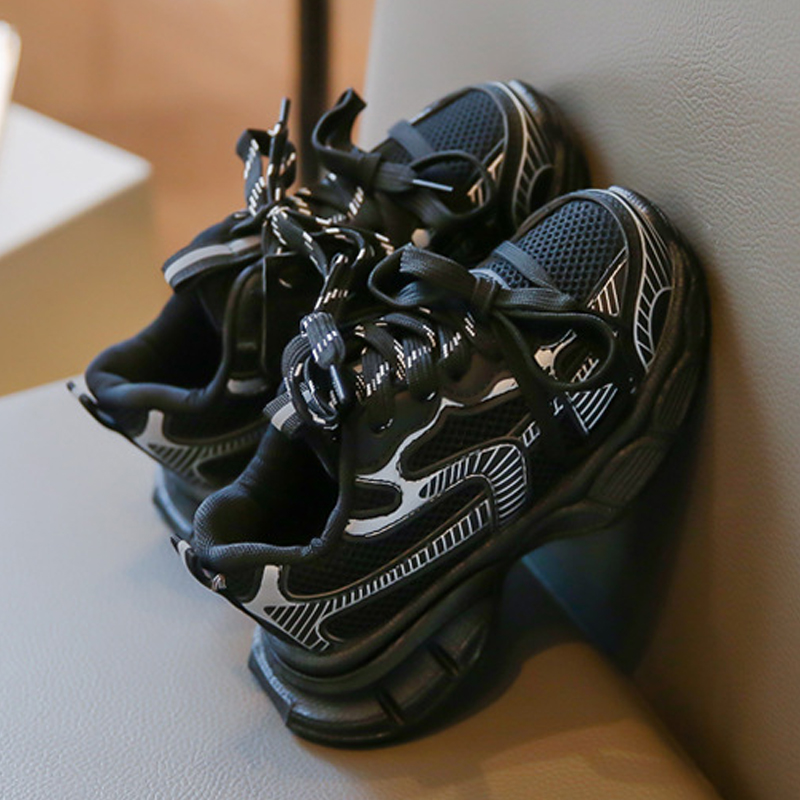 Children's Casual Shoes Spring AutumnToddler Sports Shoes for Boy Fashion Soft Kids Students Sneakers Girls School Mesh Trainers Size 26 - 37 K06