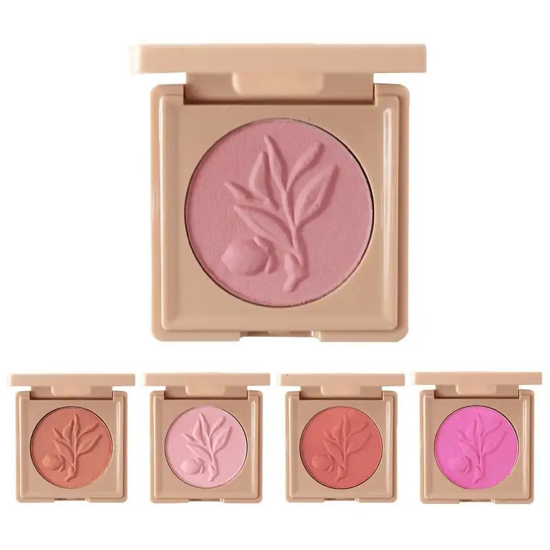 5color powder blusher palette makeup multicolor pearl cheek pink matte bright maquillaje 250325