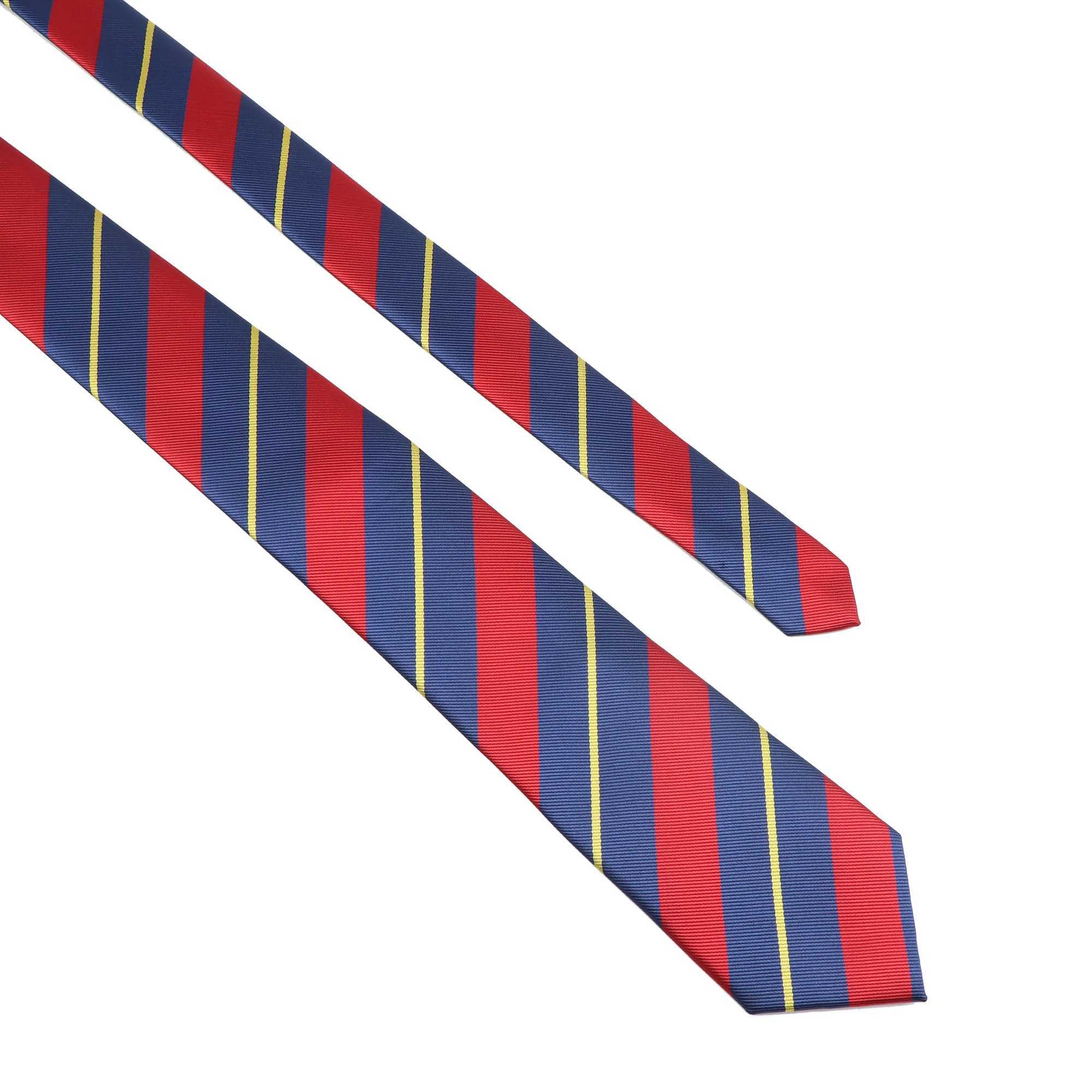 Brand New Mens Tie Red Blue w Striped Plaid Jacquard Necktie Daily Wear Accessories Cravat Wedding Party Gift For A Man X250407