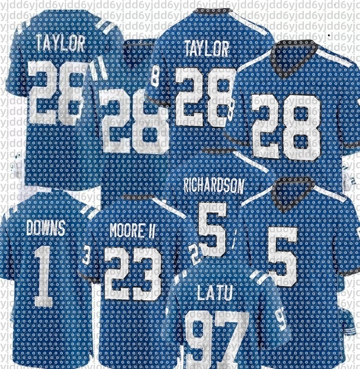 Anthony Richardson Matt Gay Kenny Moore II Zaire Franklin E.J. Speed Jaylon Jones DeForest Buckner Quenton Nelson Josh Downs Goodson Mo Alie-Cox Football Colts Jersey
