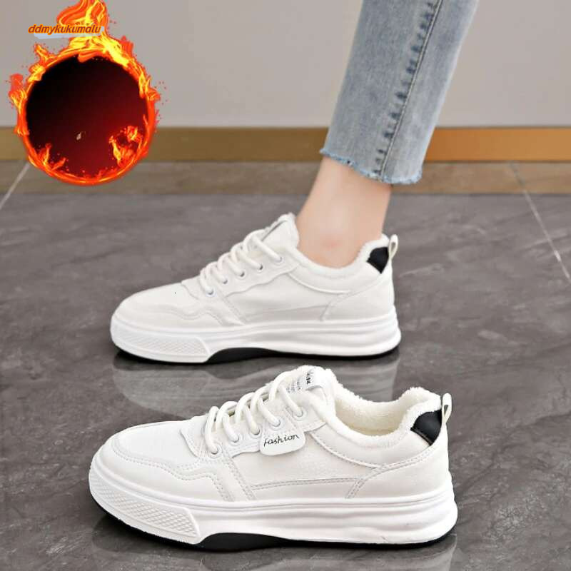 Women's Thick Sole Sports White Velvet Cotton Acts, New Stylish Design 2025, Suitable For Outdoor Activities, Work Acts #ddmykukumalu