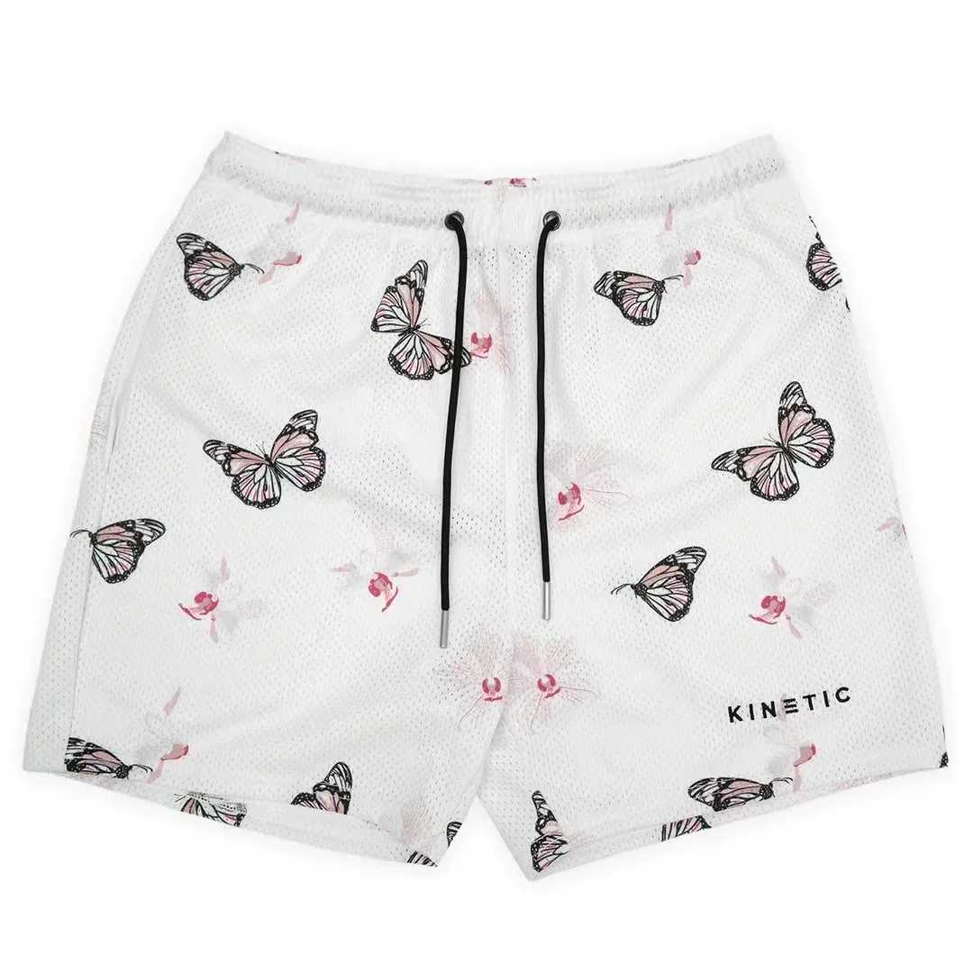 KINETIC basic shorts new mens casual shorts fitness shorts summer gym workout mens classic gym net shortsXJ250407