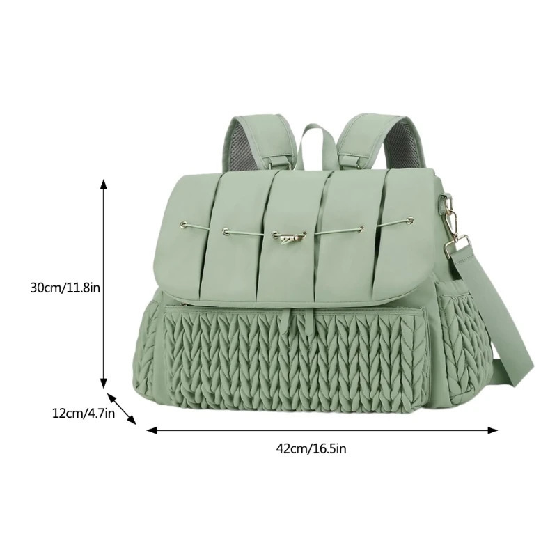 Travel Company Convertible Diaper Bag with Changing Pad Large Storage Space Multifunctional Diaper Bag Backpack for Mother 250407