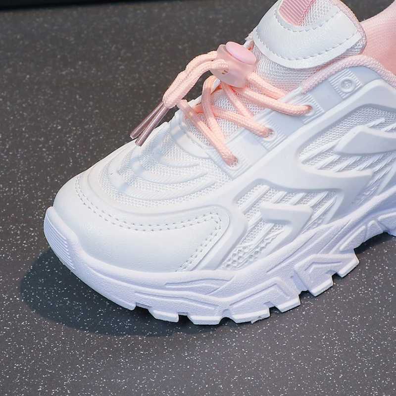 Air Mesh childrens shoes fashionable rainbow sole running shoes girls sports jogging training shoes boys casual walking shoes W250407