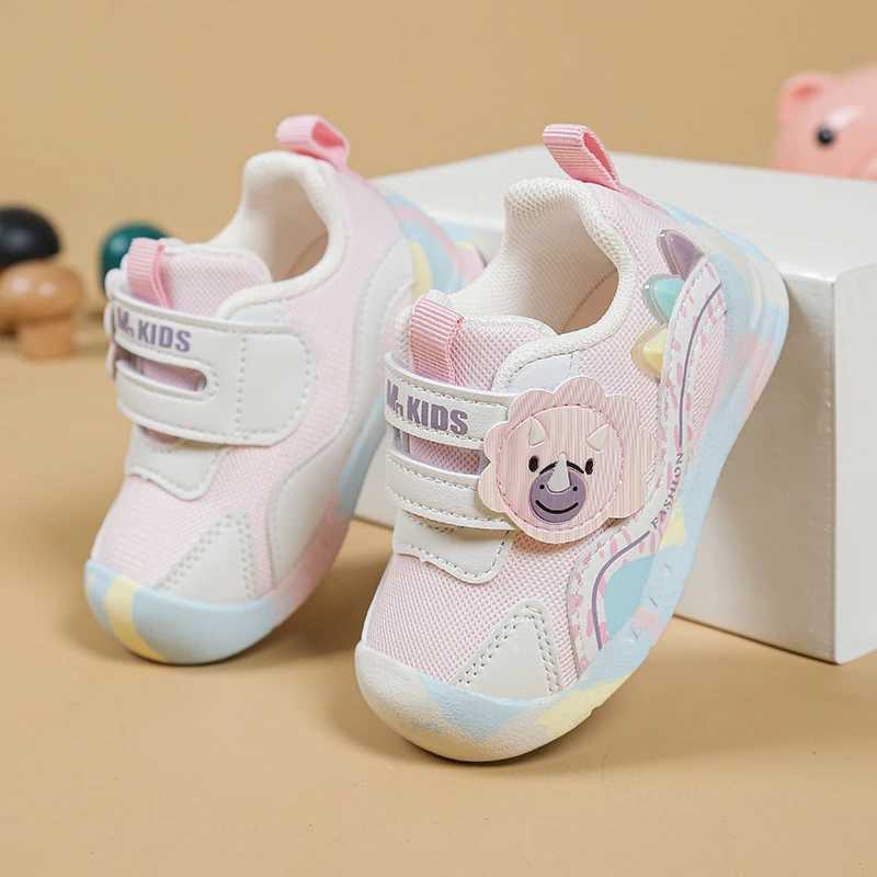 JIMIPANDA Childrens Sports Shoes 2025 Spring Boys and Girls Breathable Mesh Soft Bottom Outdoor Anti slip Childrens Sports Shoes W250407