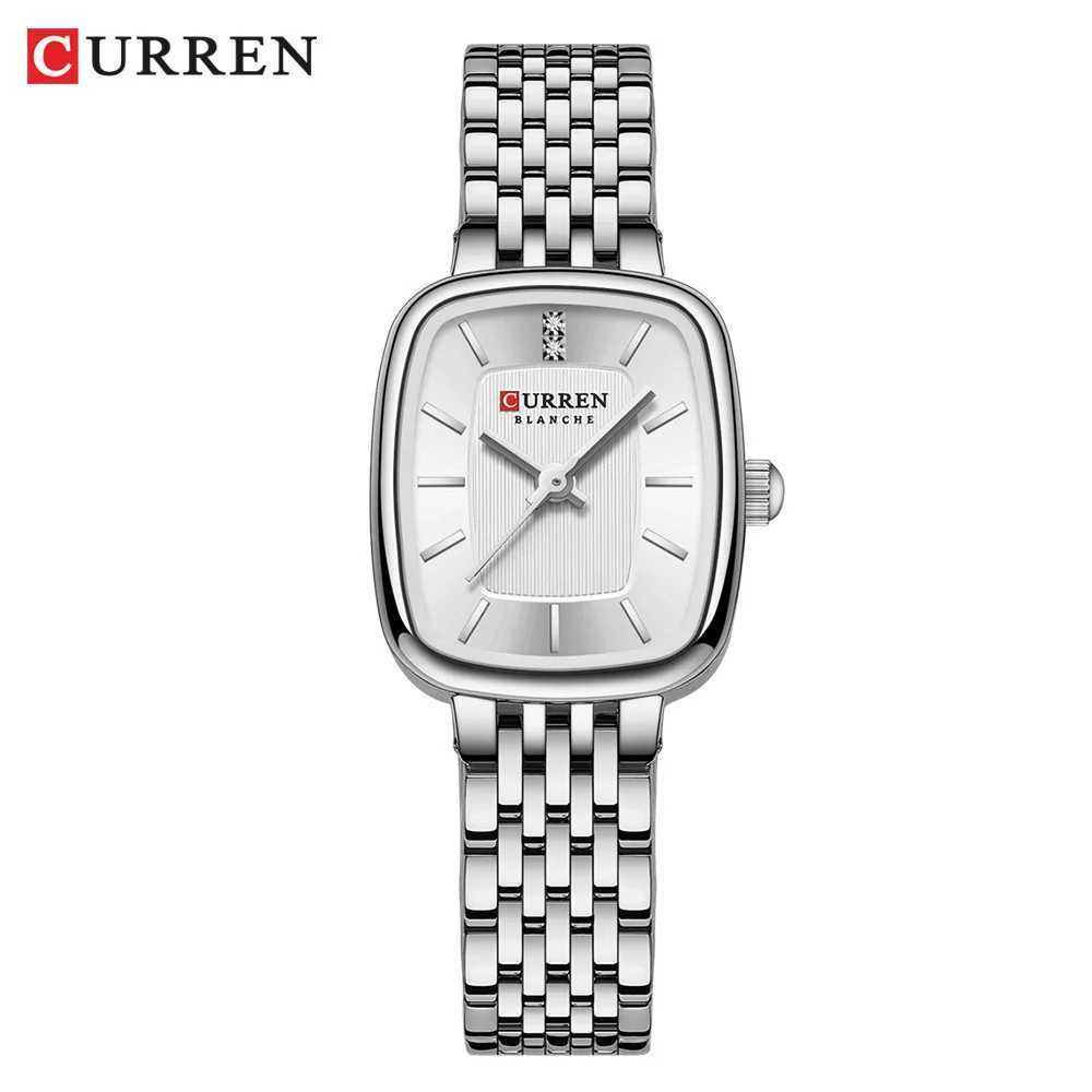CURRN 9093 Womens Quartz Watch Fashion Casual Diamond Simple Gold Silver Steel Belt WatchT250408