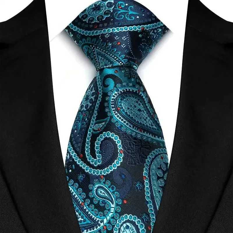 New Mens Classic Paisley Tie Luxury Floral 8cm Jacquard Neck Tie Necktie For Men Business Wedding Party Daily Wear Accessory X250407