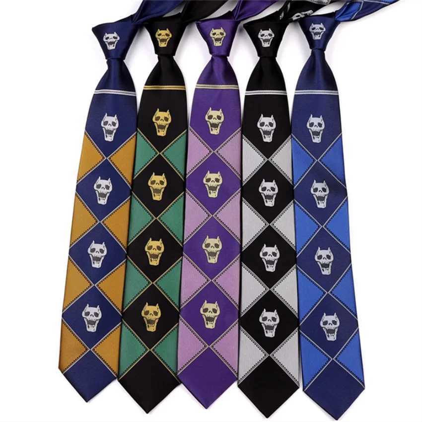 Anime JoJo Tie Kira Yoshikage Halloween Cosplay Costume Accessories KILLER Skl Heavens Door Necktie X250407
