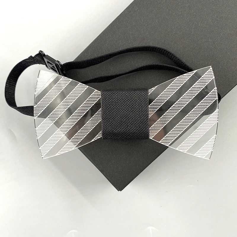 Attractive Costume Accessories Acrylic Bow Ties Men Wen Decorative Neck Tie Disco Music Night Flashing Glow Colorf Bow Ties X250407