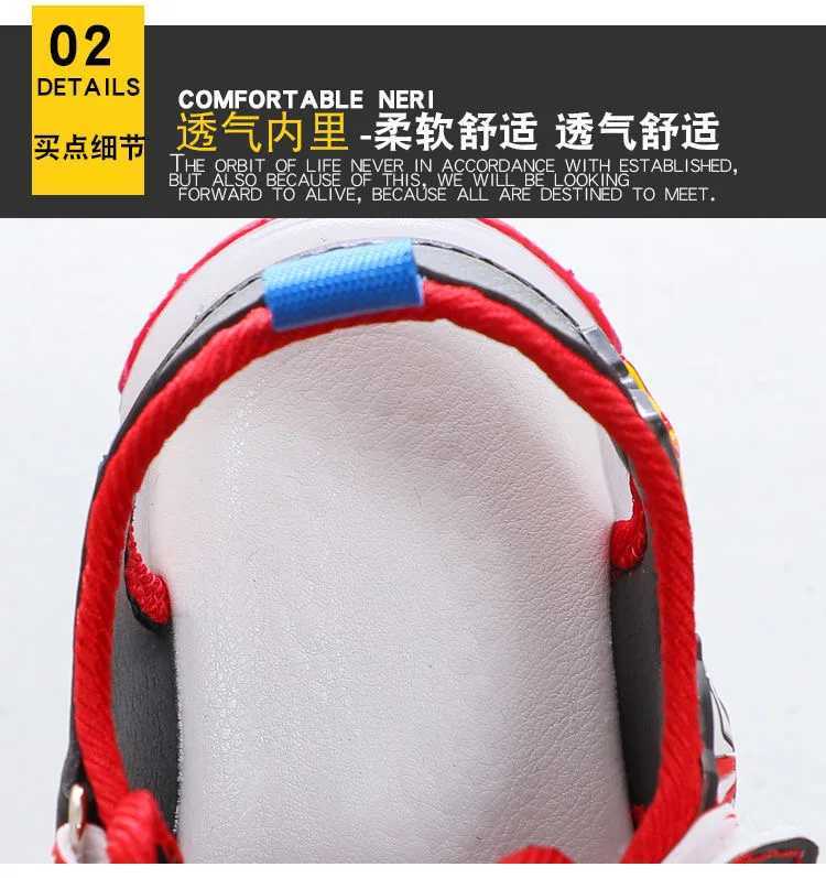 2024 childrens outdoor sports LED illuminated sandals boys summer sports shoes baby lights casual beach soft soled childrens shoes W250407